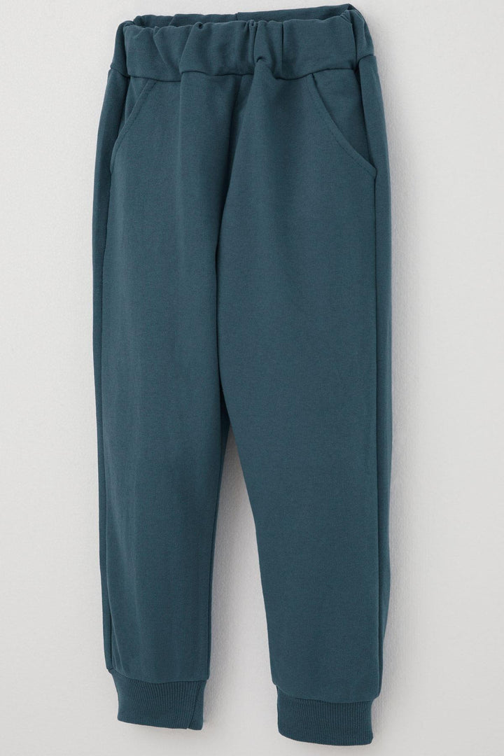 BRE Donino Boys' Tracksuit Set Printed with Summer Micro Vest 2-5 Years, Indigo - Kramatorsk