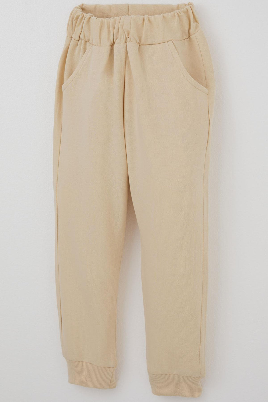 BRE Donino Girl's Tracksuit Set with Flower Print Quilted Micro Vest, 2-5 Years, Cream - Puerto Vallarta