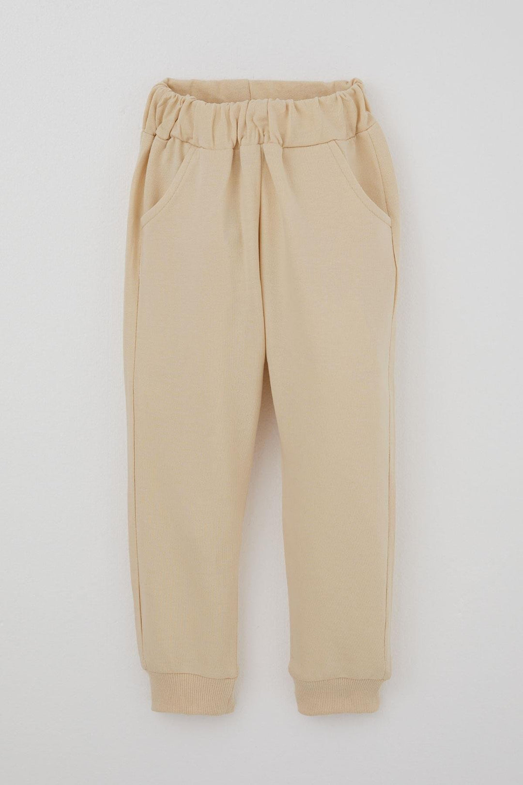 BRE Donino Girl's Tracksuit Set with Flower Print Quilted Micro Vest, 2-5 Years, Cream - Puerto Vallarta