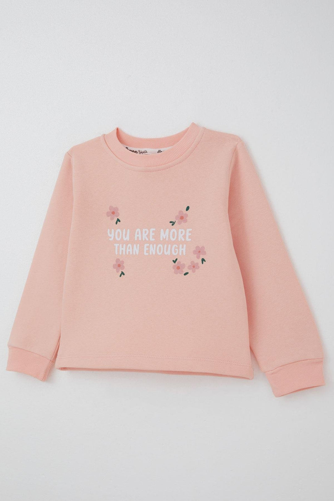 BRE Donino Girl's Tracksuit Set with Flower Patterned Vest, 2-5 Years, Pink - Chaniá