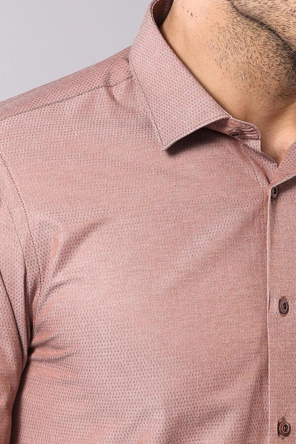 WSS Dot Patterned Brown Shirt   - Wylie