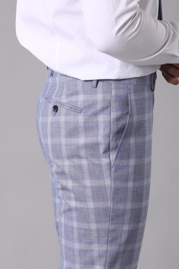 WSS Double Breasted 3 Pieces Blue Suit  - Nanaimo