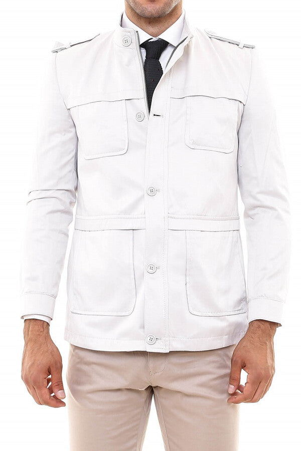 WSS Double Breasted Cream Trench Coat  - Aprilia
