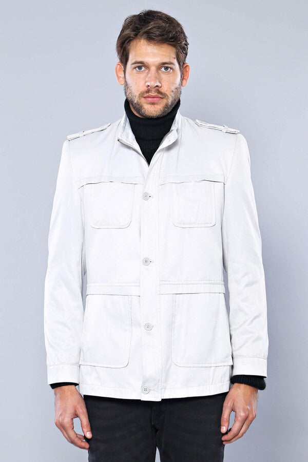 WSS Double Breasted Cream Trench Coat  - Aprilia