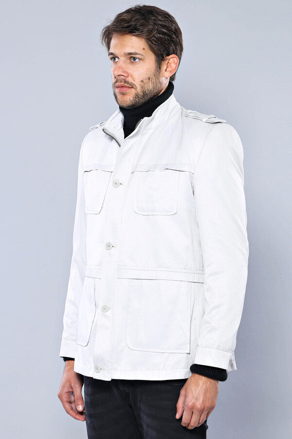 WSS Double Breasted Cream Trench Coat  - Aprilia