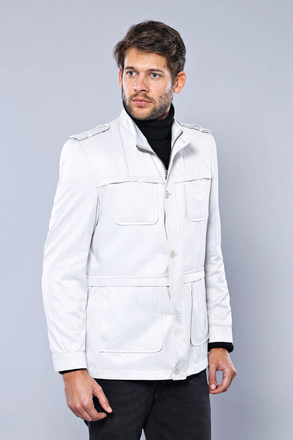 WSS Double Breasted Cream Trench Coat  - Aprilia