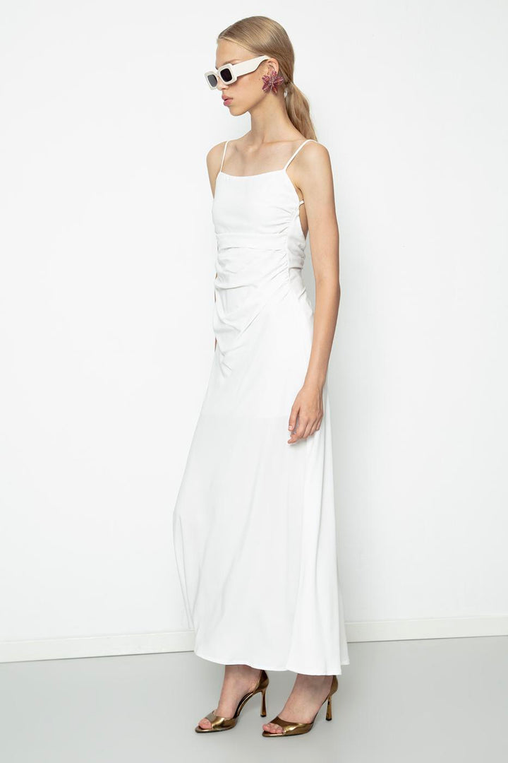 BSL Women Draped Strap Maxi Dress - Almería