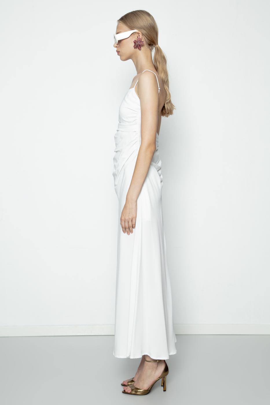BSL Women Draped Strap Maxi Dress - Almería