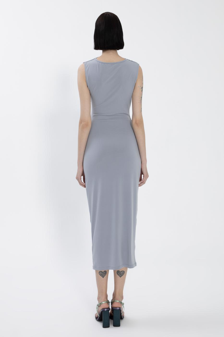BSL Women Draped Sleeveless Midi Dress - Melbourne