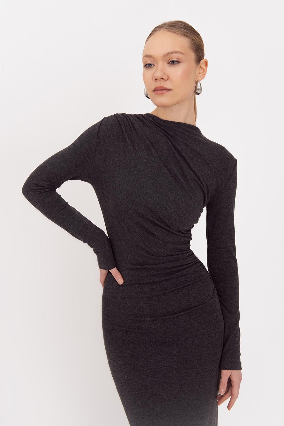 BSL Women Draped Midi Dress - Widnes