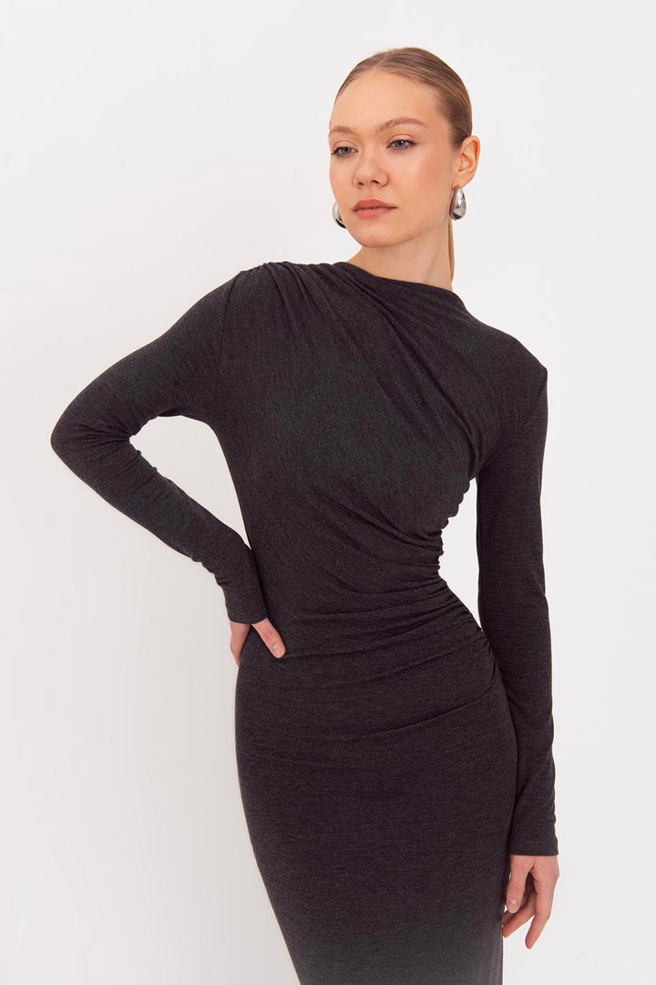 BSL Women Draped Midi Dress - Widnes