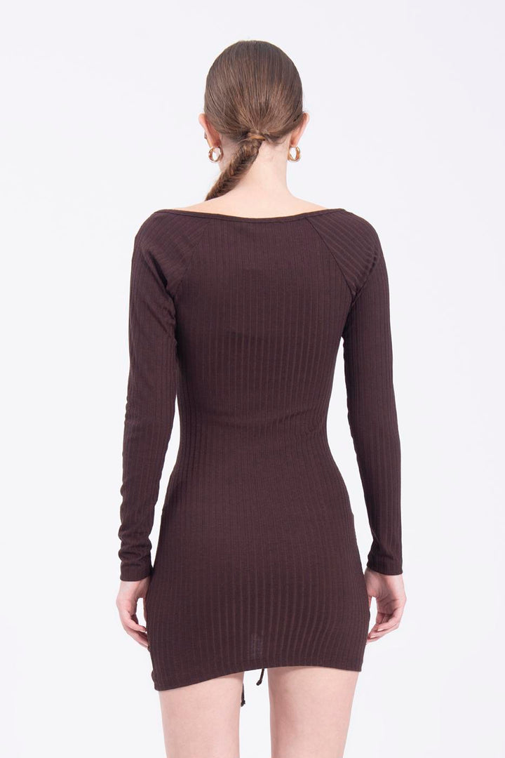 BSL Women Drapped mini dress - Little Elm