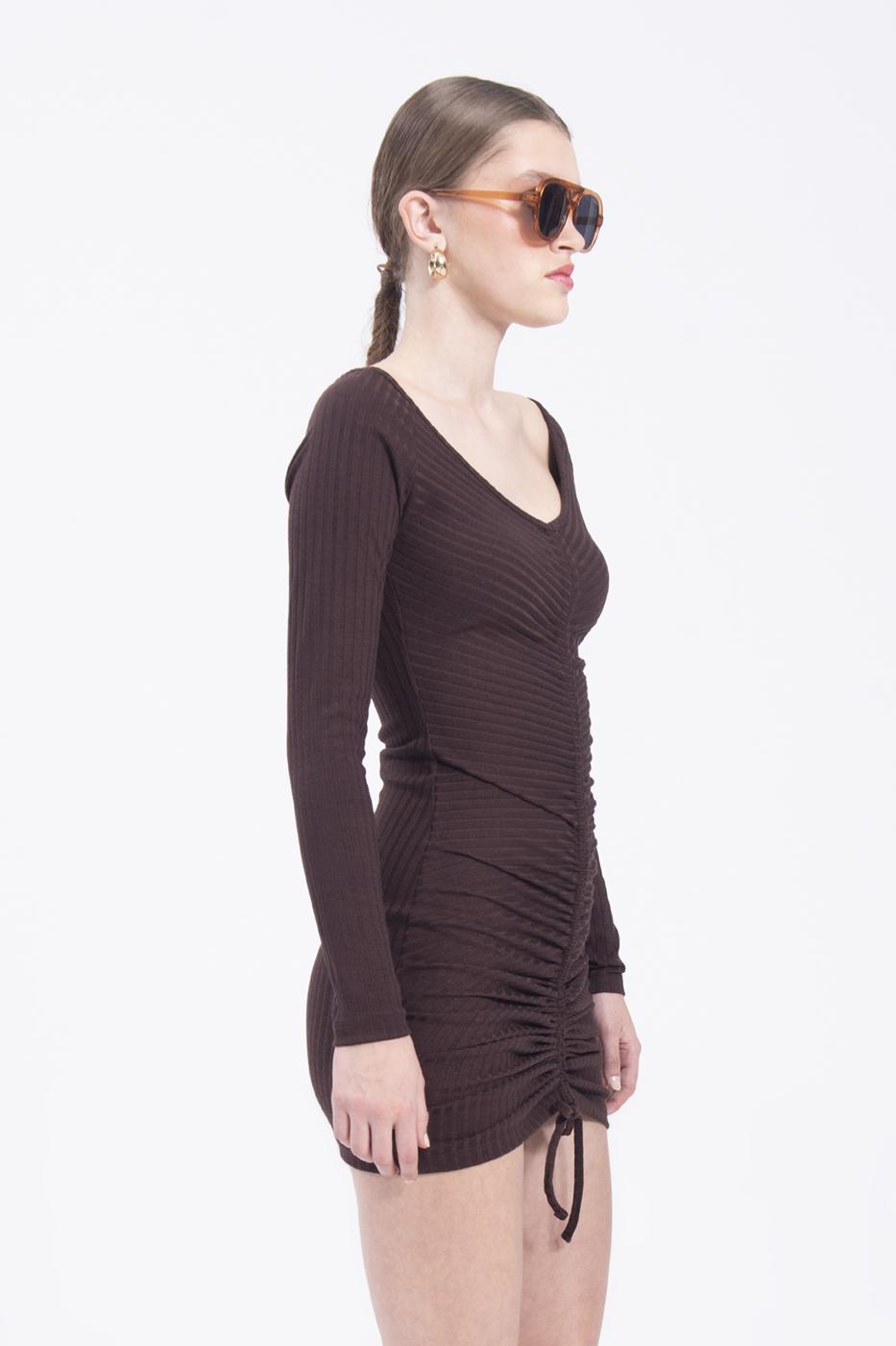 BSL Women Drapped mini dress - Little Elm