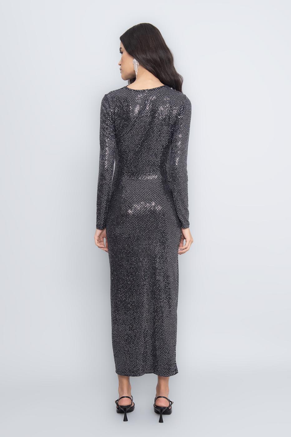 BSL Women Draped Sequined Midi Dress - Huntington Beach