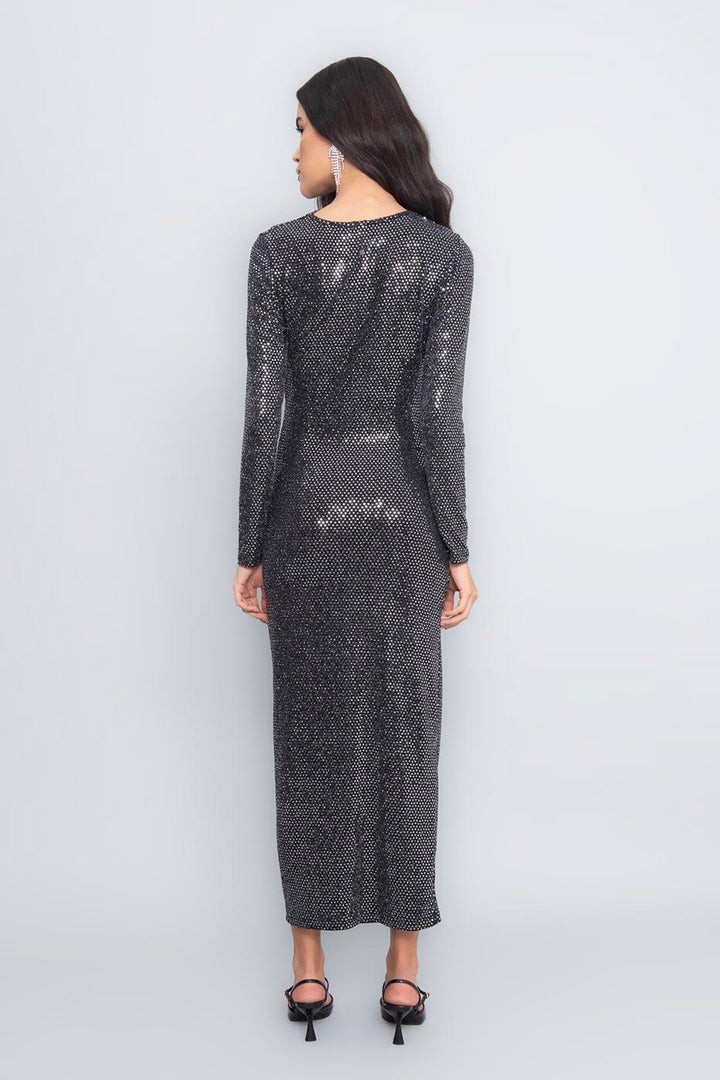 BSL Women Draped Sequined Midi Dress - Huntington Beach