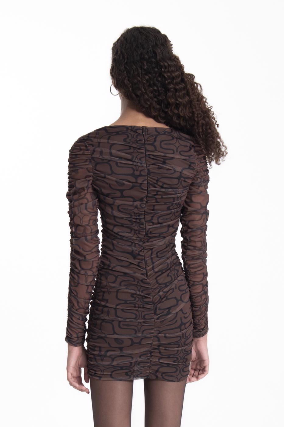BSL Women Drapped tulle detailed mini dress - Goshen