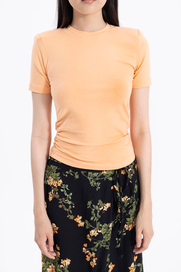 BSL Women Draped Padded T-shirt - Pittsburgh