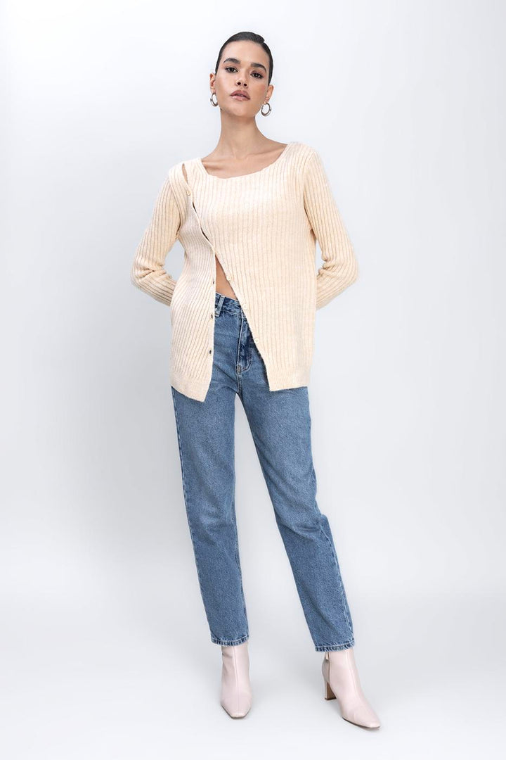 BSL Women Button Detailed Knit Top - Heroica Matamoros