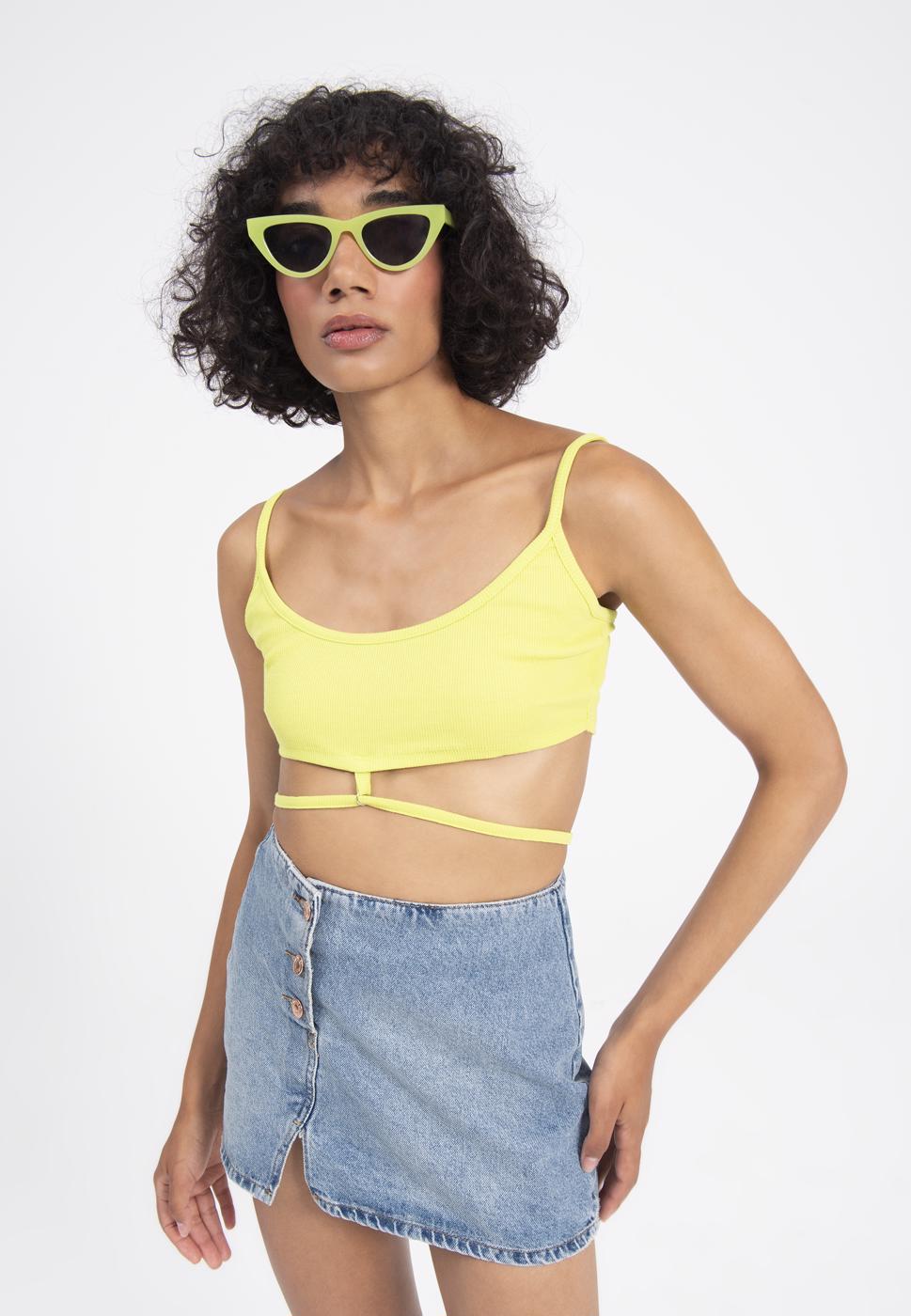 BSL Women Button detailed denim mini skirt - Heusden
