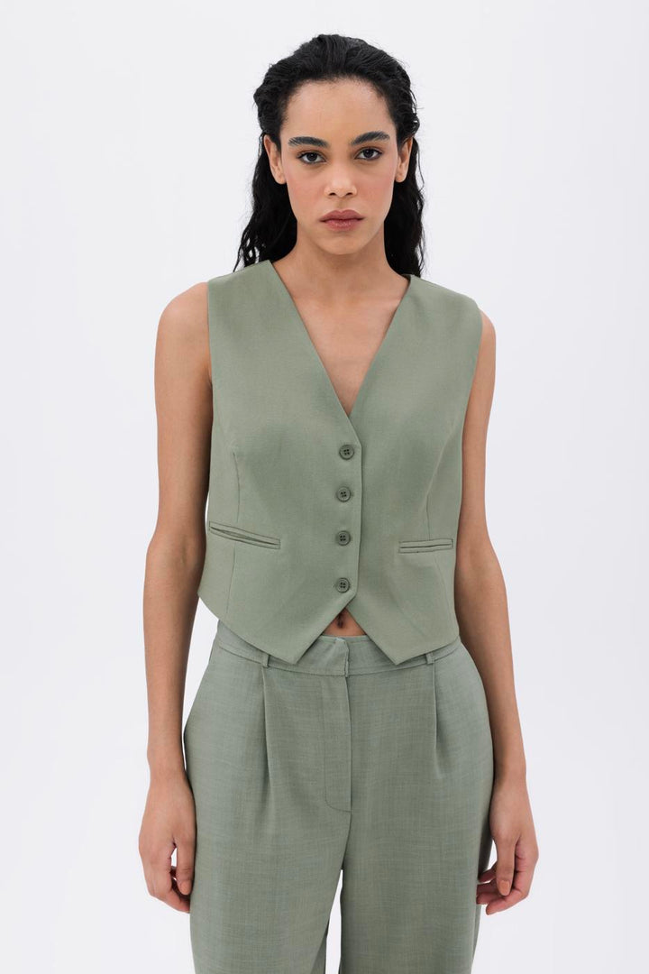 BSL Women Buttoned Fit Vest - Albany