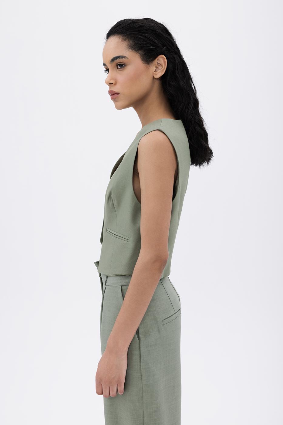 BSL Women Buttoned Fit Vest - Albany