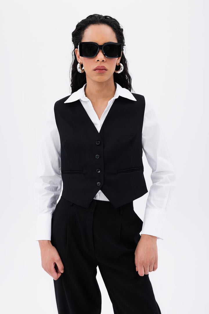 BSL Women Buttoned Fit Vest - Alkmaar