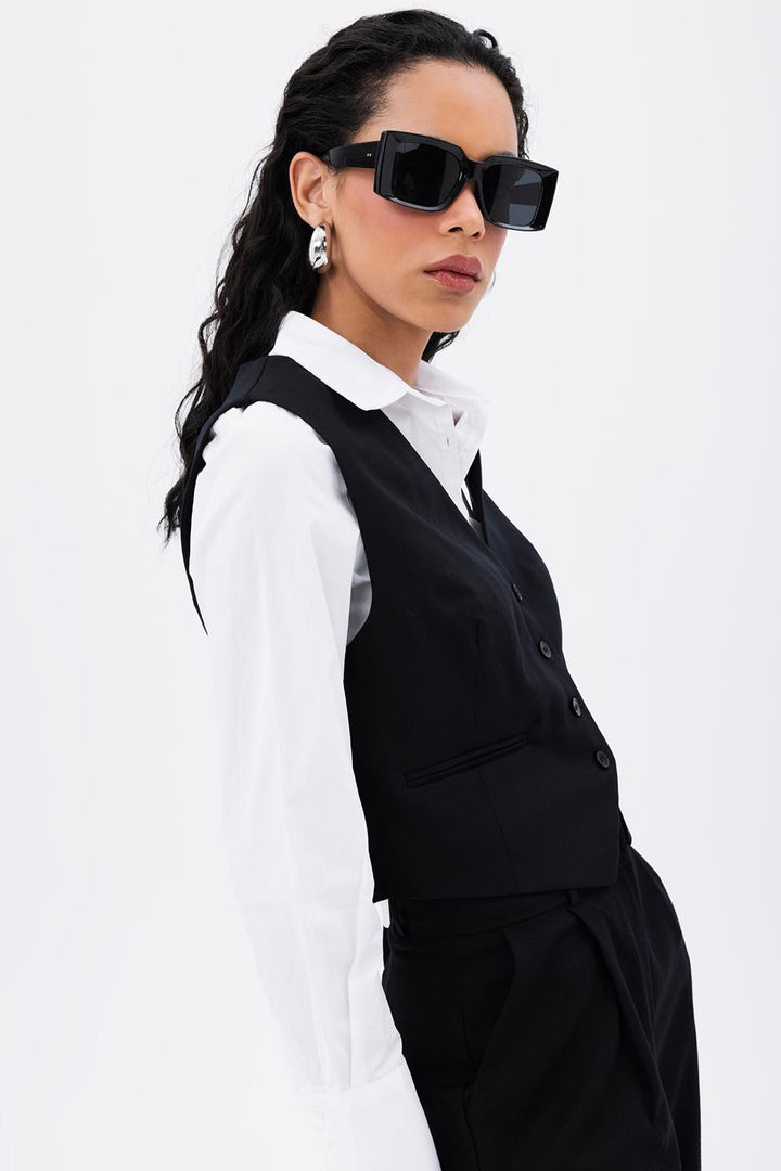BSL Women Buttoned Fit Vest - Alkmaar