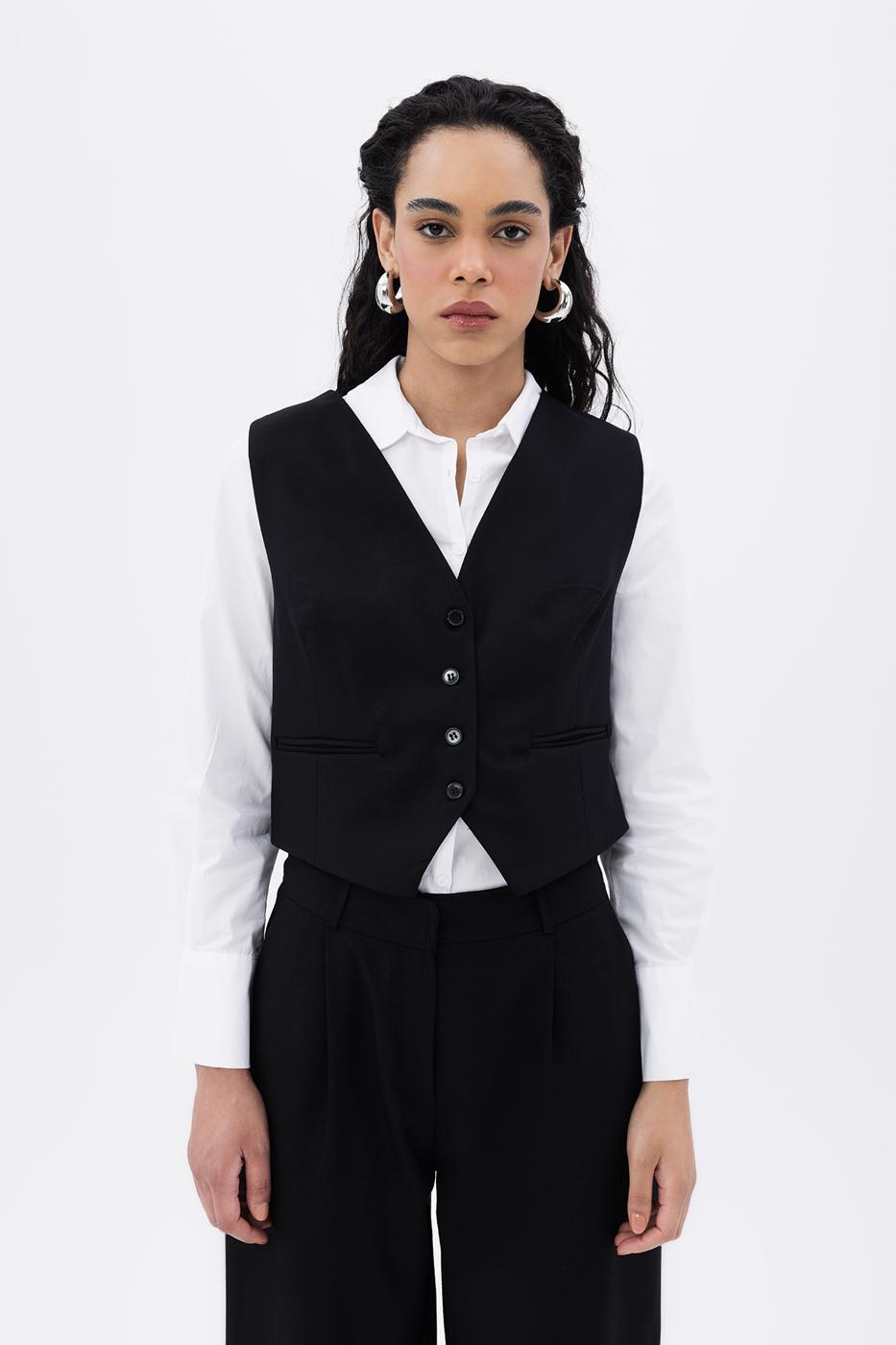 BSL Women Buttoned Fit Vest - Alkmaar