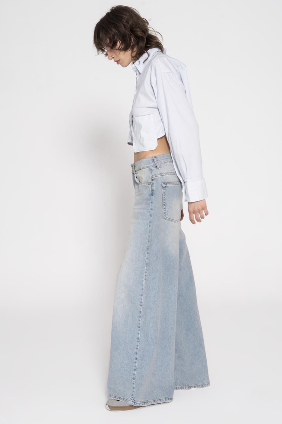 BSL Women Low Waist Wide Denim Pants - Wageningen