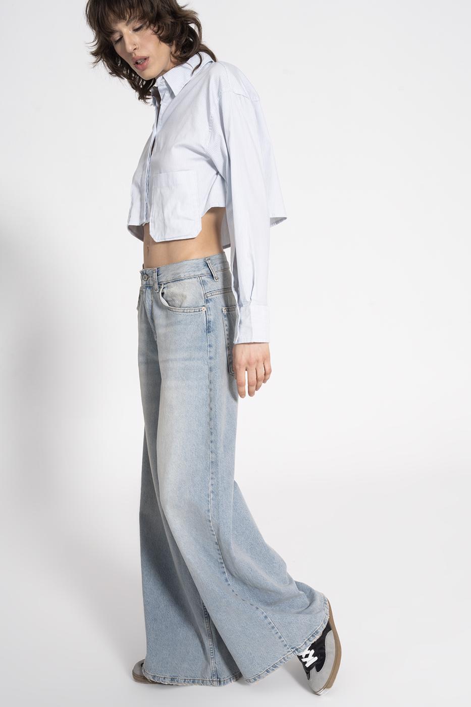 BSL Women Low Waist Wide Denim Pants - Wageningen
