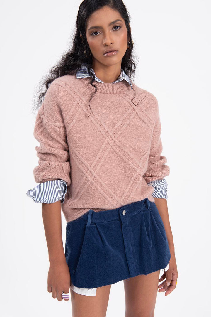 BSL Women Low rise pleated velvet mini skirt - Lancaster