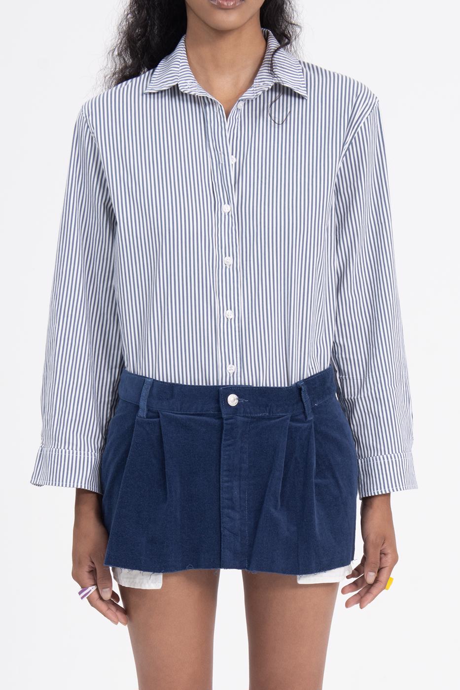 BSL Women Low rise pleated velvet mini skirt - Lancaster