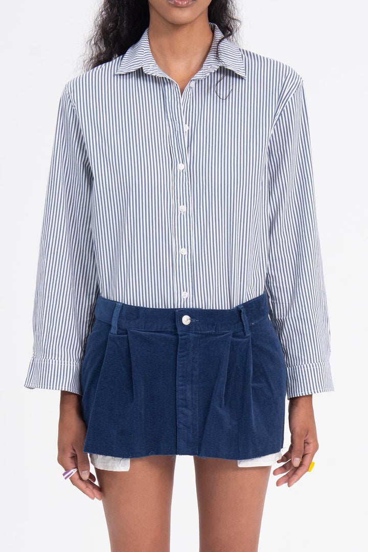 BSL Women Low rise pleated velvet mini skirt - Lancaster