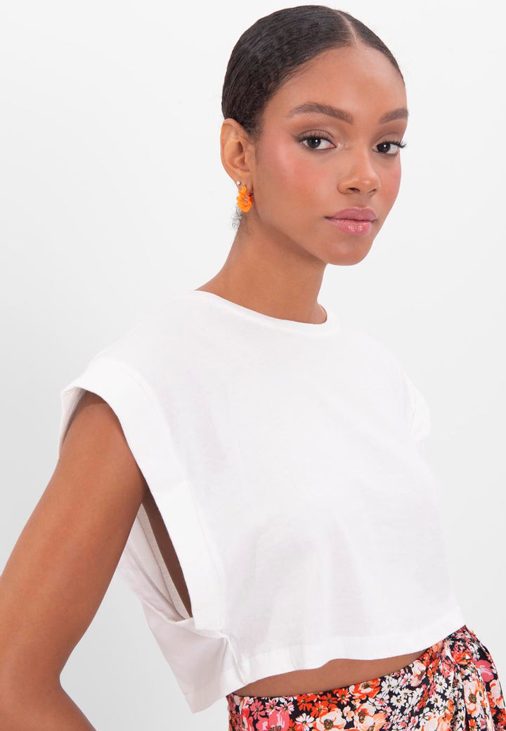 BSL Women Dropped shoulder crop T-shirt - Cholet