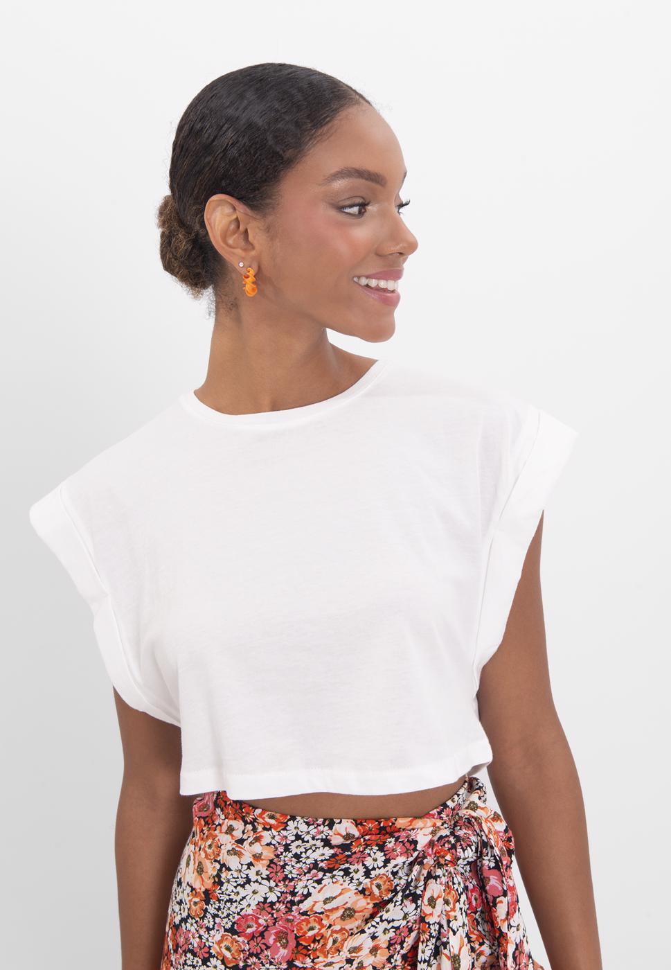 BSL Women Dropped shoulder crop T-shirt - Cholet