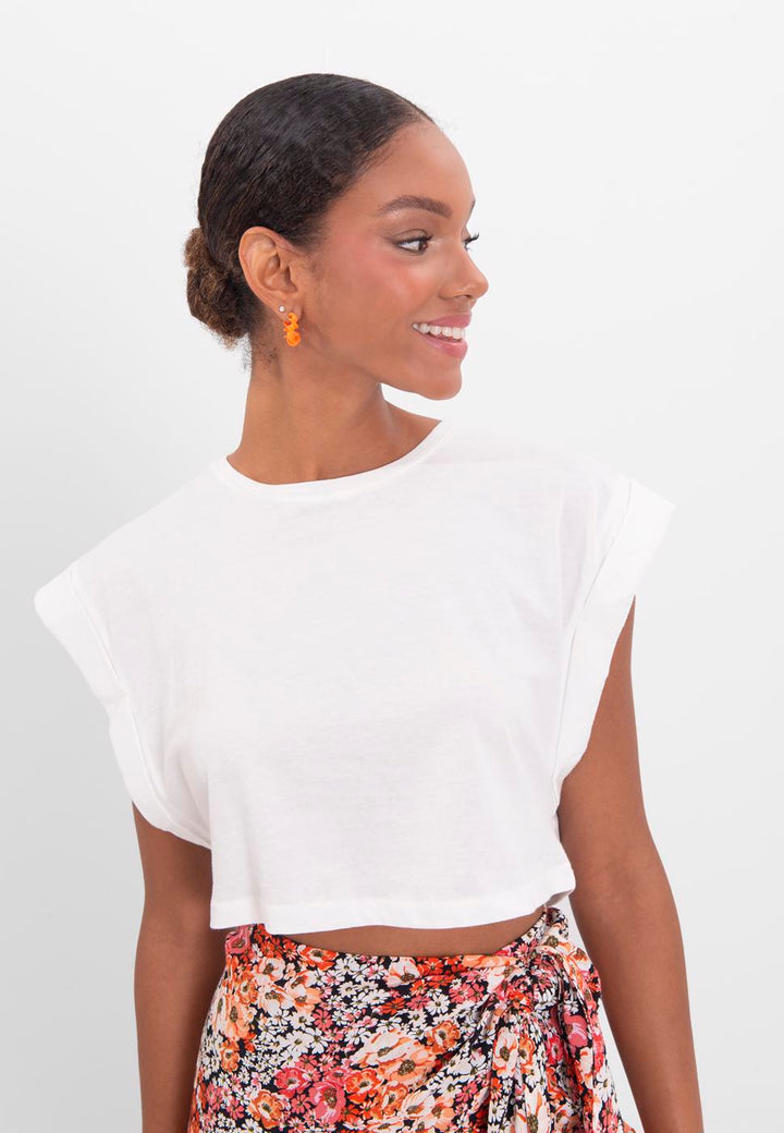 BSL Women Dropped shoulder crop T-shirt - Cholet