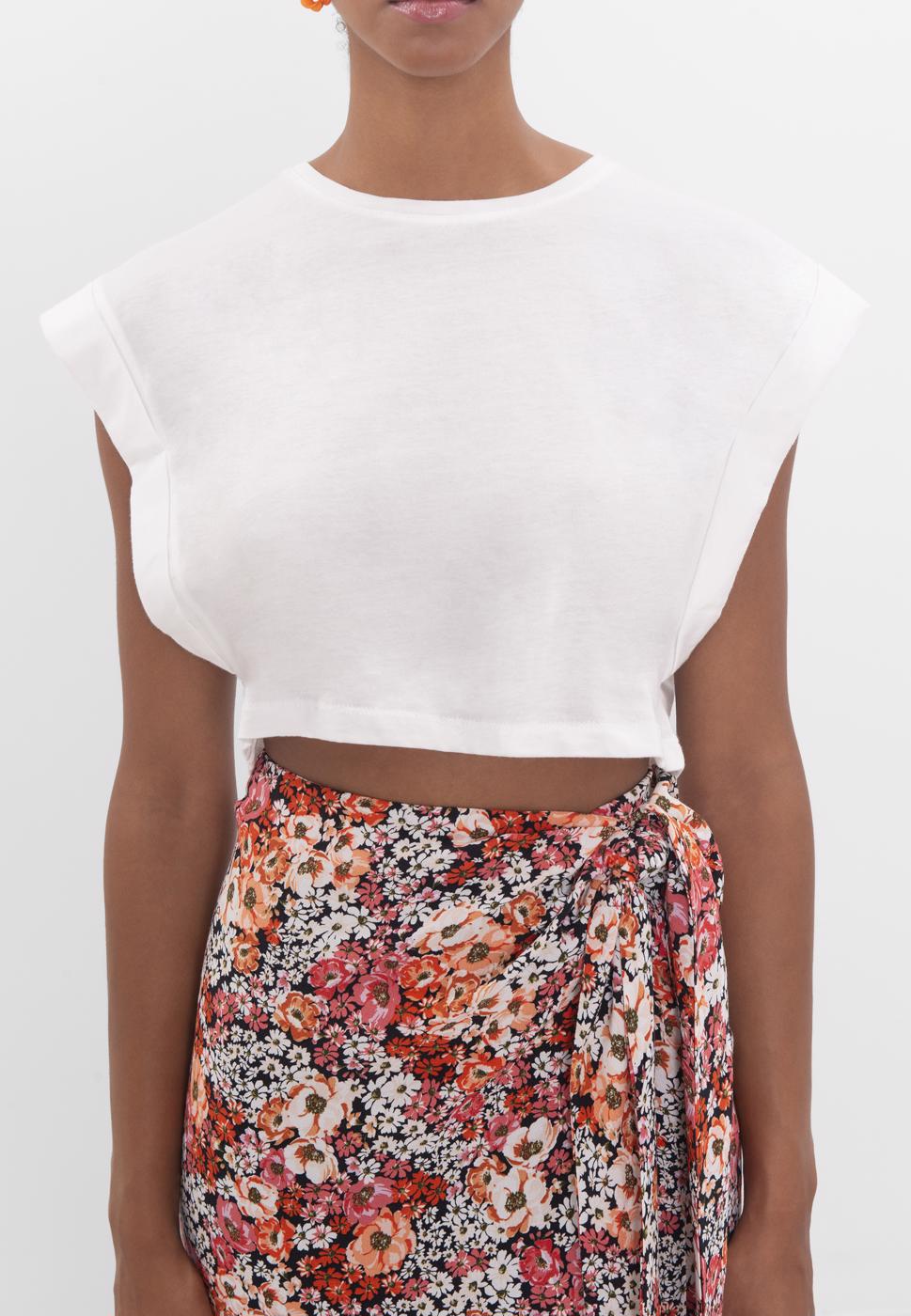 BSL Women Dropped shoulder crop T-shirt - Cholet