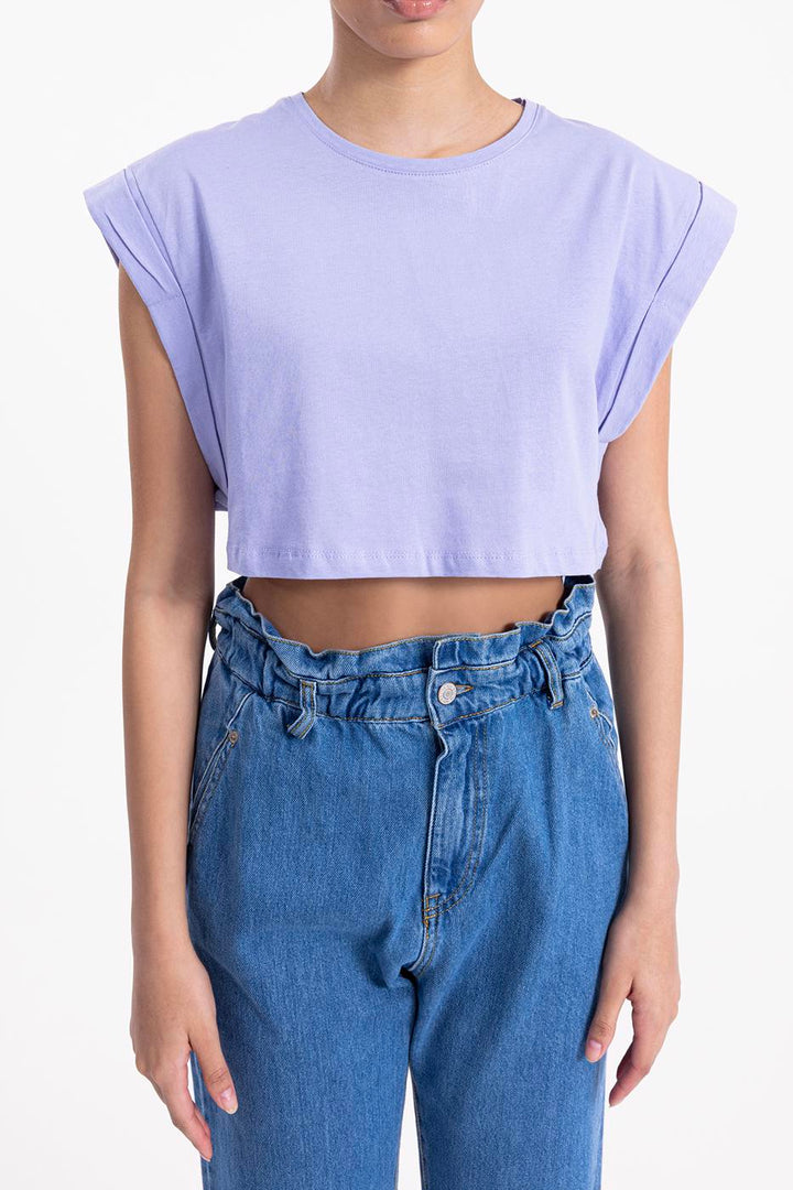 BSL Women Dropped shoulder crop T-shirt - Krefeld