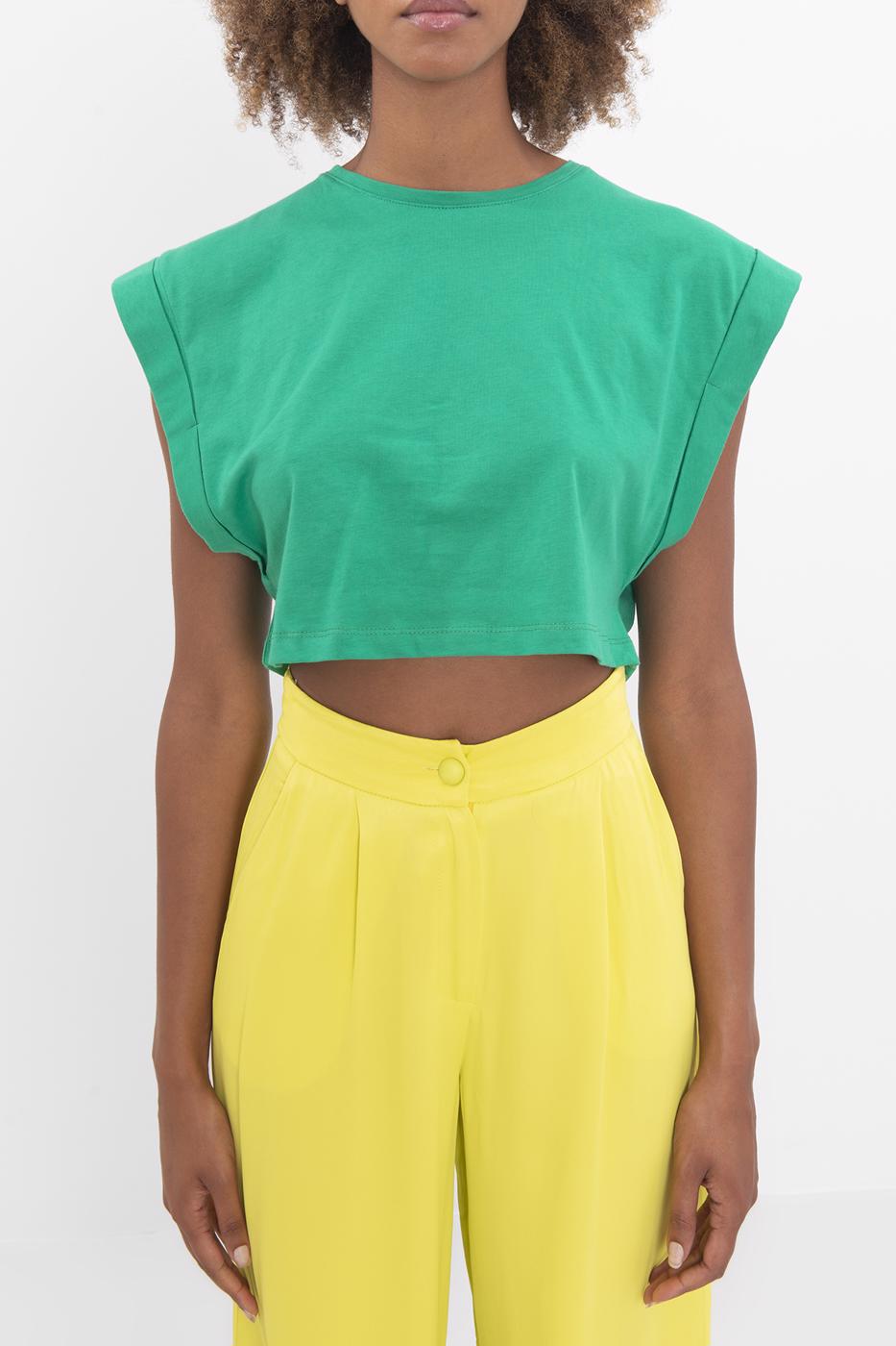 BSL Women Dropped shoulder crop T-shirt - Ocala