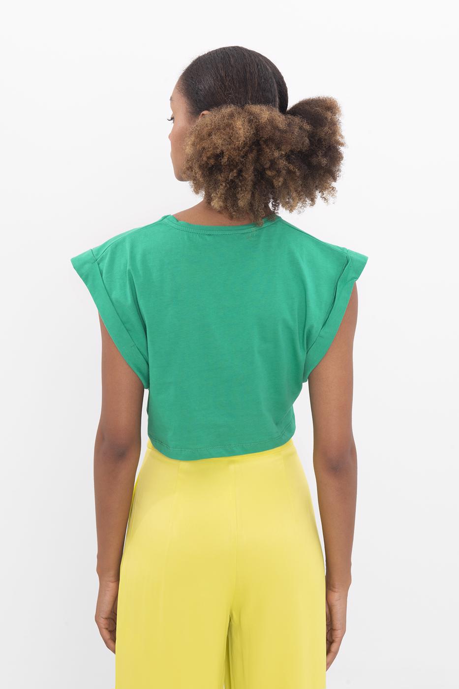 BSL Women Dropped shoulder crop T-shirt - Ocala