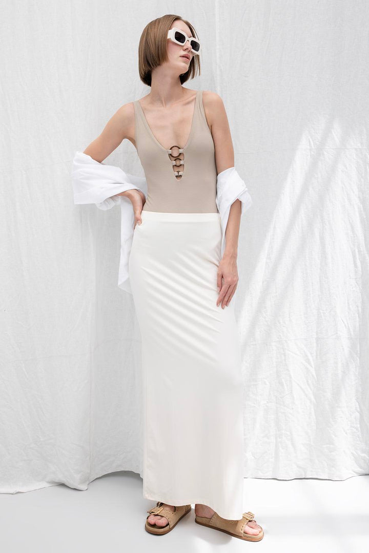 BSL Women Straight Tight Midi Skirt - Hagerstown