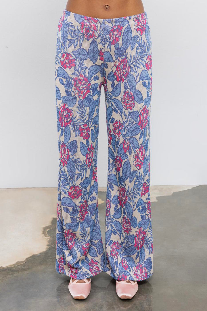 BSL Women Straight Cut Wide Leg Trousers - Eau Claire