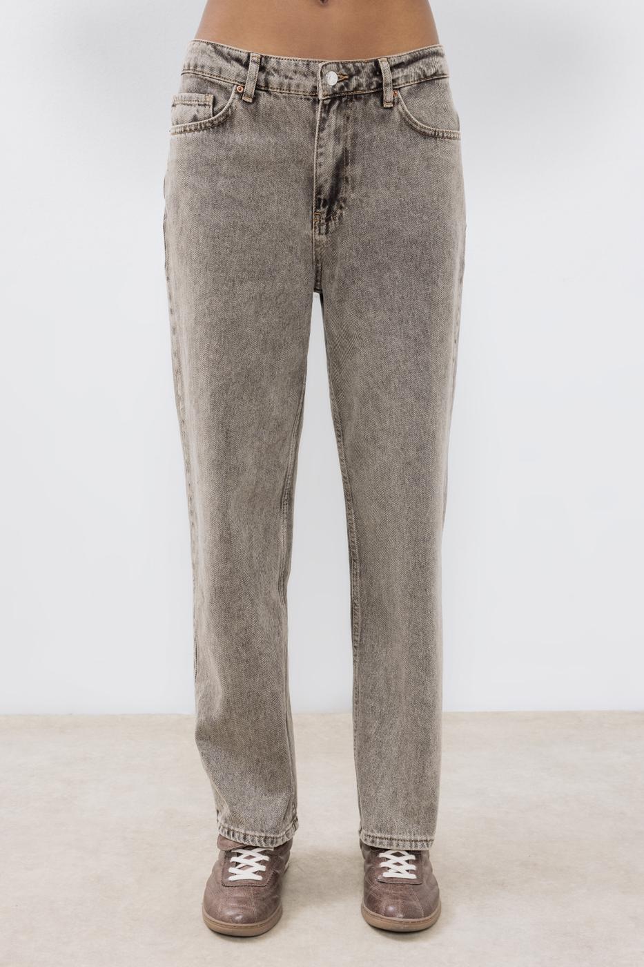 BSL Women Straight Cut Denim Trousers - Aix-en-Provence