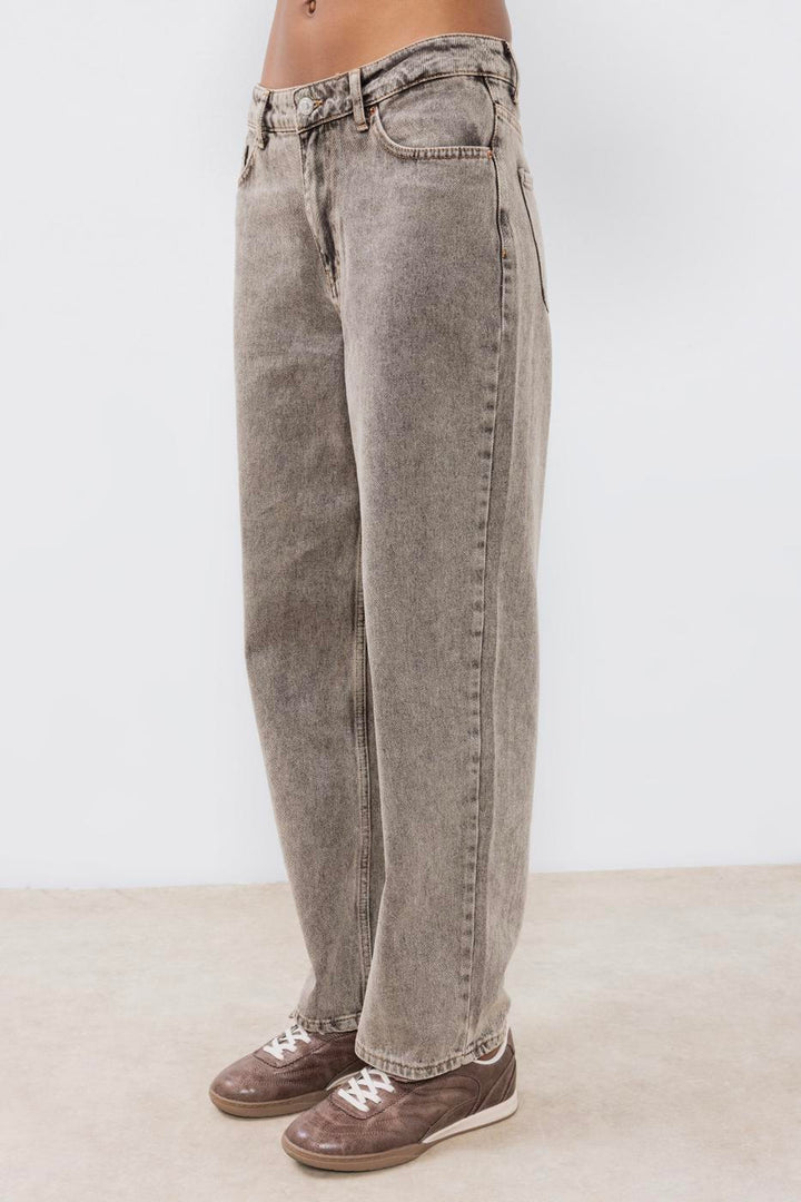 BSL Women Straight Cut Denim Trousers - Aix-en-Provence
