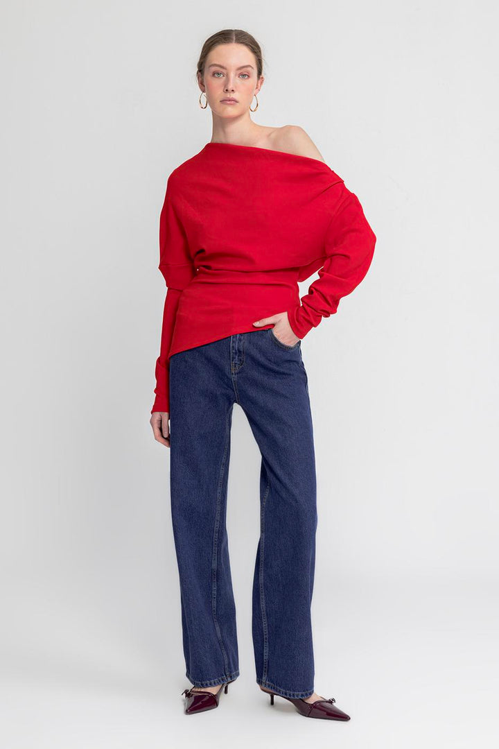 BSL Women Straight Cut Denim Trousers - Crotone