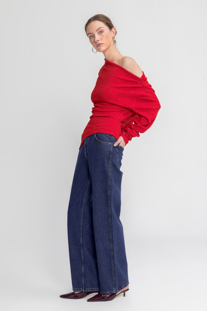 BSL Women Straight Cut Denim Trousers - Crotone