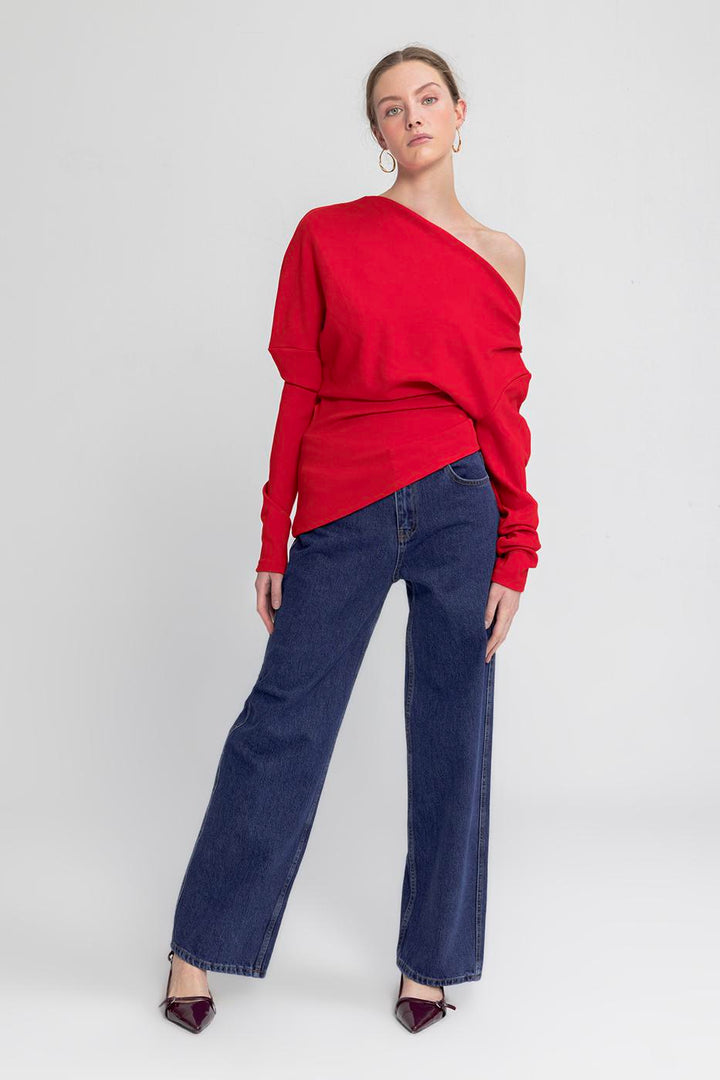 BSL Women Straight Cut Denim Trousers - Crotone