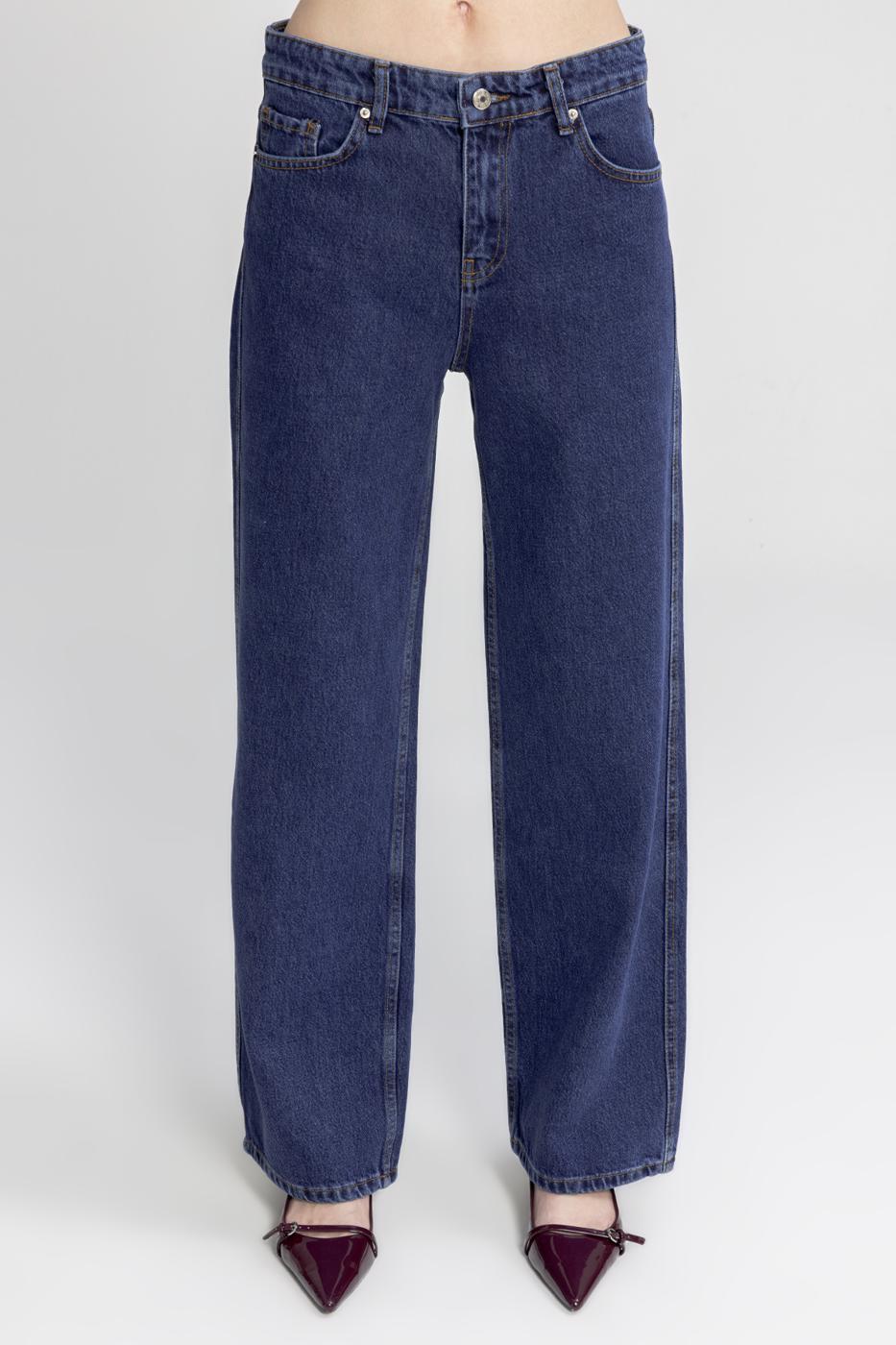 BSL Women Straight Cut Denim Trousers - Crotone