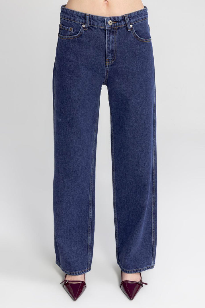 BSL Women Straight Cut Denim Trousers - Crotone