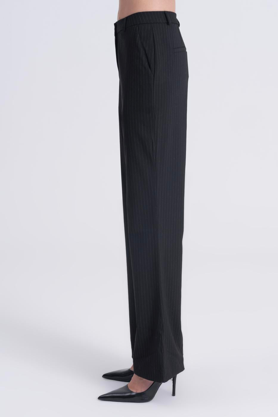 BSL Women Straight Cut Fabric Trousers - Vénissieux